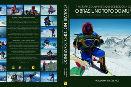 Livro O Brasil no Topo do Mundo, capa e contra capa. Livro O Brasil no Topo do Mundo, capa e contra capa.