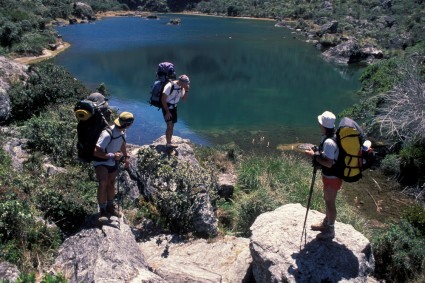 Laguna Coromoto, parte baixa da subida do Humboldt. Foto de Waldemar Niclevicz.