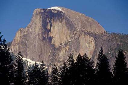 A parede do Half Dome. Foto de Waldemar Niclevicz.