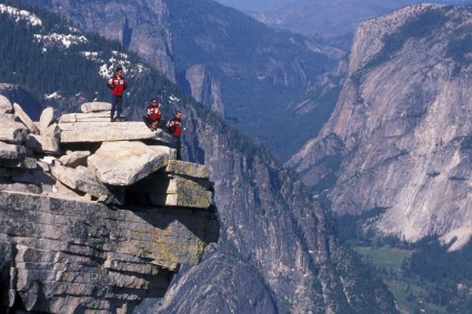 Cume do Half Dome, vista para o Vale do Yosemite. Foto de Waldemar Niclevicz.