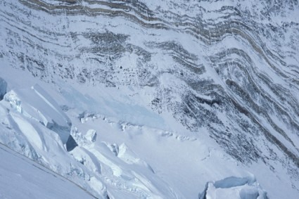 Flanco do Lhotse, parte superior, a 7.800m. Foto de Waldemar Niclevicz.