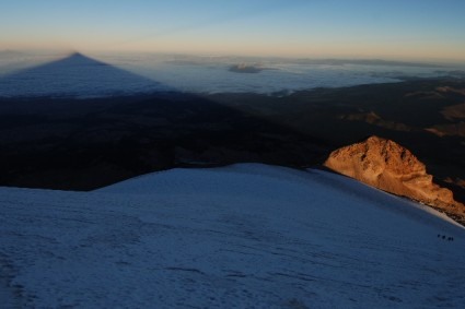 Amanhecer no Orizaba, México. Foto de Waldemar Niclevicz.