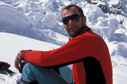 Waldemar Niclevicz  no Everest. Foto de Irivan Burda.