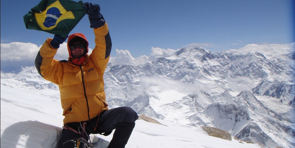 14 Niclevicz no alto do Khan Tengri (7.010m), Quirguistão. Foto de Irivan Burda