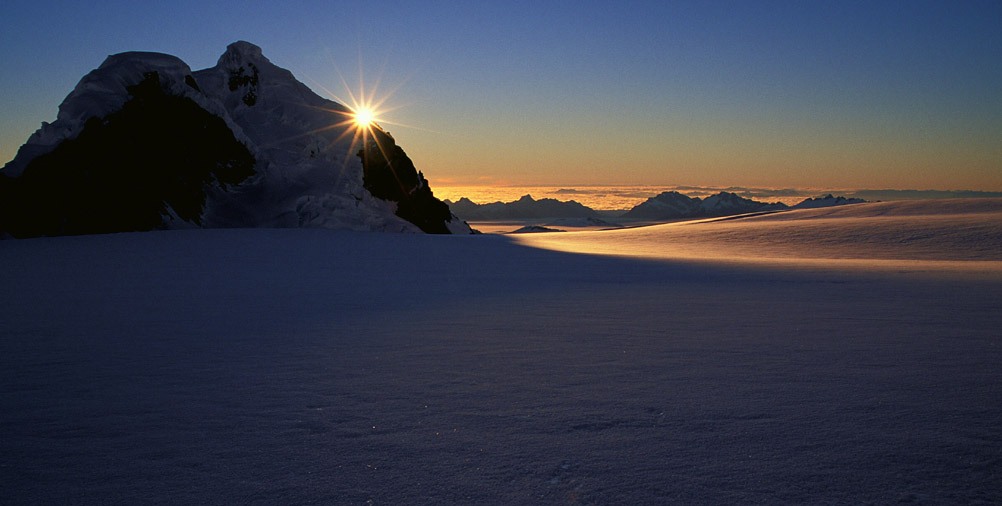 9 Entardecer no Gelo Continental Norte, Patagônia, Chile. Foto de Niclevicz