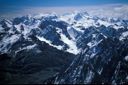 Vista do alto do Condoriri, Bolivia. Foto de Niclevicz.