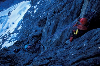 Últimos metros da escalada do Pico Bolivar, Venezuela. Foto de W. Niclevicz.