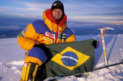 36 Waldemar Niclevicz no cume do K2, Paquistão