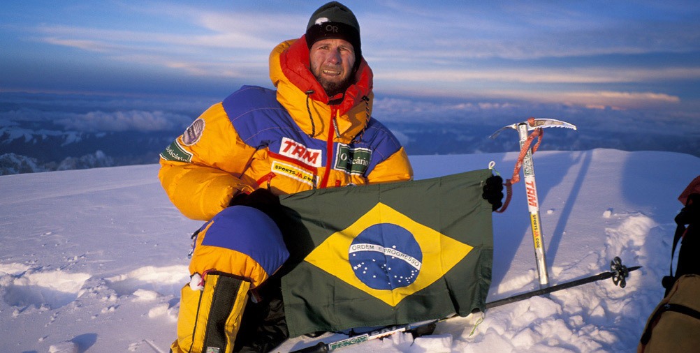 36 Waldemar Niclevicz no cume do K2, Paquistão