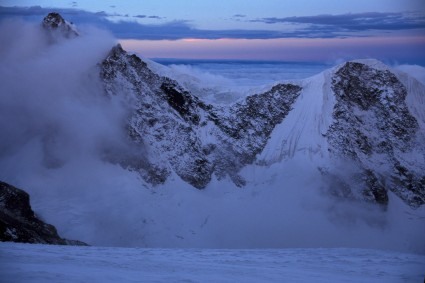 Entardecer visto do campo alto do Chachacomani. Foto de Waldemar Niclevicz.