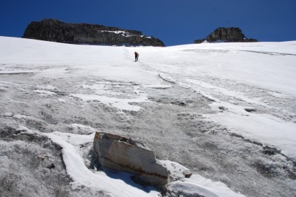 Entrando no glaciar do Toti, Cocuy. Foto de Waldemar Niclevicz.