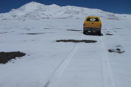 A Andina abrindo caminho na neve