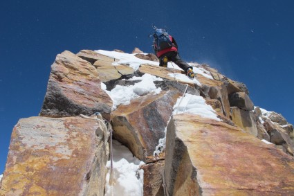 Crux final, chegada ao cume do Ojos del Salado