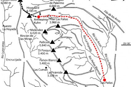 Mapa Nevado de Cachi