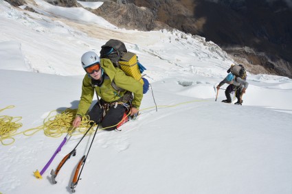 Michael Hauss e Nathan Heald rumo ao acampamento 2.