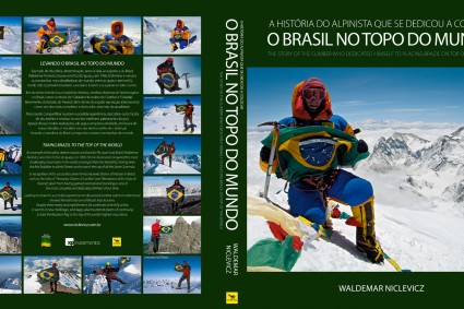 Capa e contra capa do livro O Brasil no Topo do Mundo