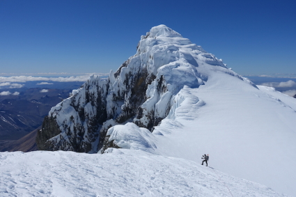 Cume do San Lorenzo (3.706m), fronteira Chile / Argentina, Patagônia.