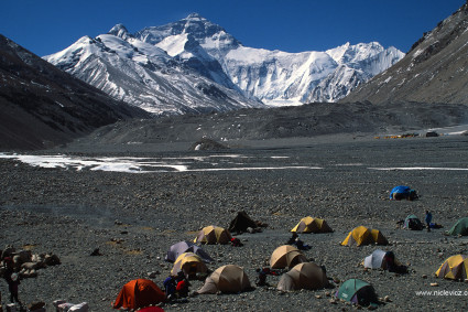 Acampamento-base do Everest, Tibete. Foto de Waldemar Niclevicz