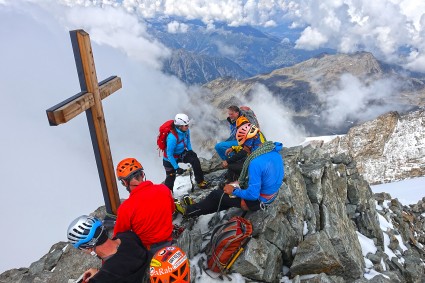 Cume do Lagginhorn (4.010m), Saas Fee, Suíça. Foto de Waldemar Niclevicz.